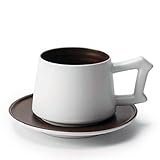 ✔ Einfaches Design voller moderner Mode.Der schlanke Bechermund ist leicht zu reinigen und funktioniert einwandfrei.Ergonomischer Schalengriff, moderate Wölbung und komfortabler Griff.