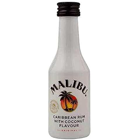 Malibu Miniature Coconut Liqueur, 5cl Bottle Cover