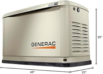 Generac Guardian 24kW Home Standby Generator - Automatic Whole House Backup Power for Storms, Emergencies, and Outages, WiFi Enabled, Runs on Natural Gas or Liquid Propane, Quiet Operation