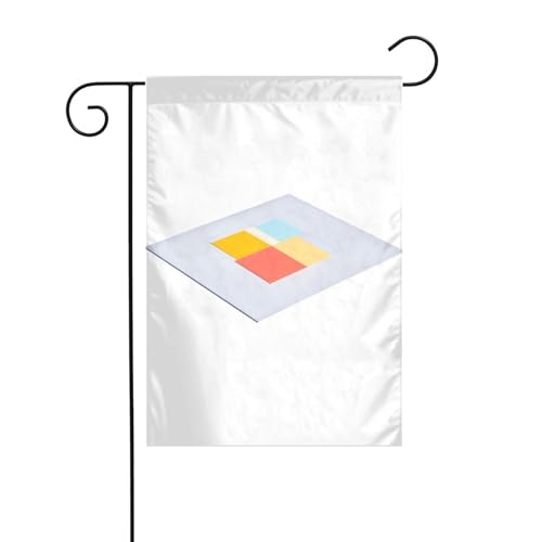 JKDGOJ Bandera de jardín con imagen de pensamiento colgante, bandera de patio al aire libre, adecuada para todas las estaciones, 12 x 18 pulgadas