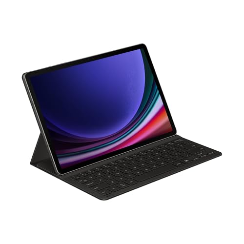Samsung Book Cover Keyboard Slim Custodia per tablet con tastiera per Galaxy Tab S9 | S9 FE | S10 FE, Layout Italiano QWERTY, Nero
