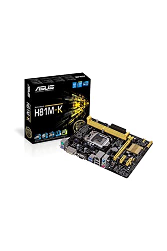 Asus H81M-K Scheda Madre, 2 x DDR3, Socket Intel...