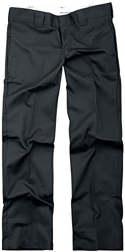 Dickies S/Stght Work Pant Pantaloni, Nero (Black), 36W / 34L Uomo