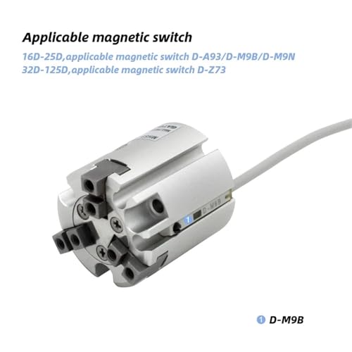 Vérin de préhension MHS3-32D à haute rigidité pour robotique - 7