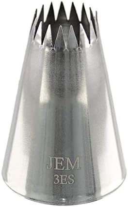 PME JEM Small Fine Star Savoy Piping Nozzle no. 1ES, Silver