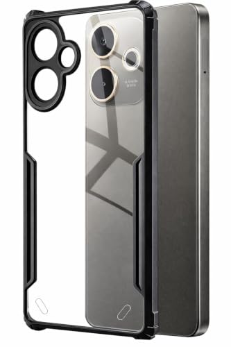 Image of SPAZY CASE Transparent Shockproof Back Cover for Oppo A5 Pro 5G | Clear Case with Air Cushion Corners | Scratch Resistant Hard Back | Camera & Screen Protection