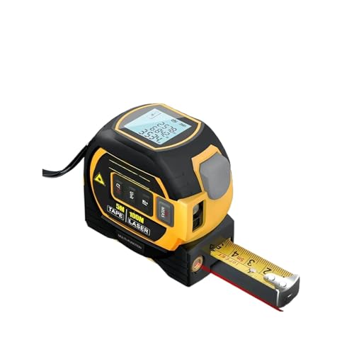 1 Stück Laser-/Entfernungsmesser-Maßband, 3-in-1-Digital-Maßband, hochpräzises Laser-/Entfernungsmesser-Maßband aus Stahl, ausgestattet mit 2 AAA-Batterien(80m)