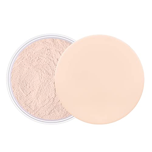 Reddhoon Loose Setting Powder, Long Lasting Oil Control Hides Pores Cover Face Blemish Lightweight Face Setting Loose Powder with Puff
