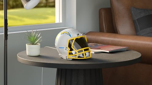 Image of NFL Echo Dot Bundle: Includes Echo Dot | Charcoal and Limited-Edition NFL Helmet Stand | Los Angeles Chargers