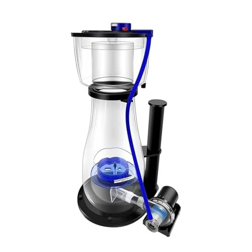 Espumador de proteínas para acuario, sistema de filtración de agua salada, ajuste de flujo de agua de 10 niveles, mejora efectiva de la calidad del agua, adecuado para peceras de hasta 4000 L