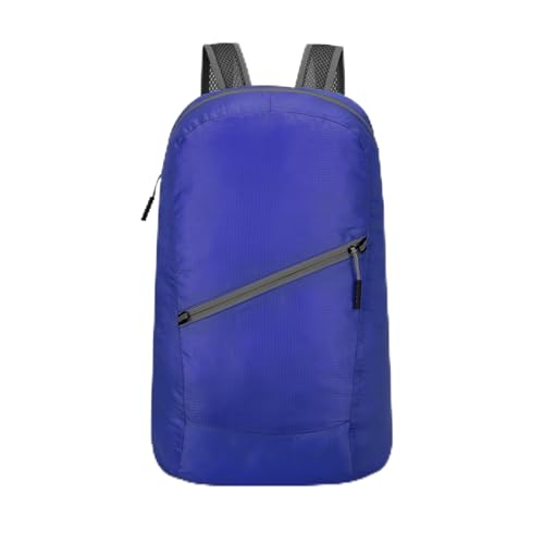 Mochila de caminhada, mochila de acampamento impermeável para homens e mulheres, mochila dobrável para viagem, ao ar livre (azul 2)