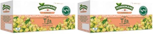 Hornimans Tila Infusión con Ingredientes 100% Naturales | 25 bolsitas | Sin Teína (Paquete de 2)
