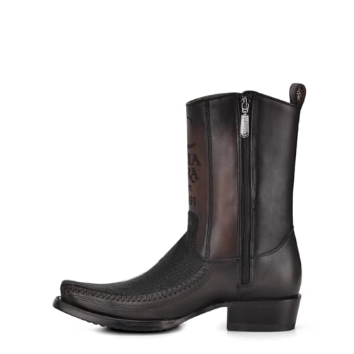 Cuadra Men's Boot in Black Stingray and Bovine Leather 1J2KMA4