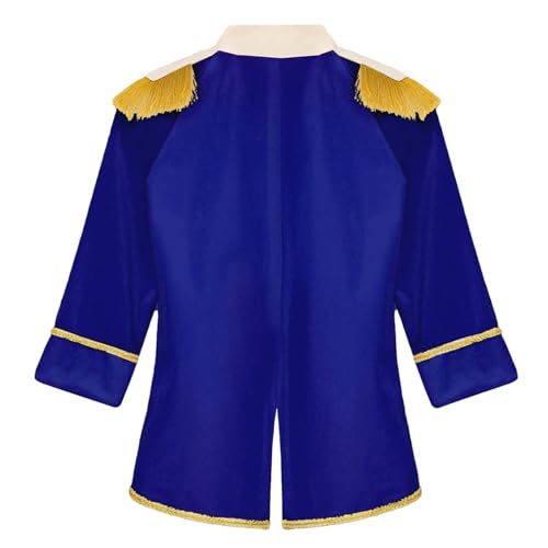 Royal Prince Tailcoat for Boys Kids Long Sleeve Velvet Tuxedo Coat Vintage Medieval Jacket2