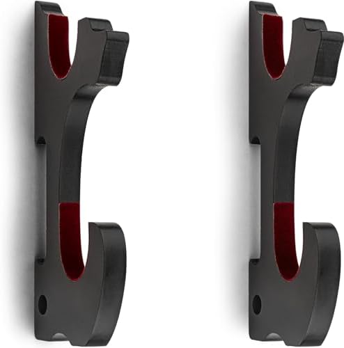 Sword Holder Wall Mount 2-Tier Velvet Padded Hook Katana Holder A...