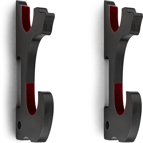 Ekkhysis Sword Wall Mount 2-Tier Velvet Padded Hook Katana Holder Adjustable Display Hanger for Samurai Sword Tanto Rapier Light Saber Blade Tanjirou Demon Slayer Weapon Rack