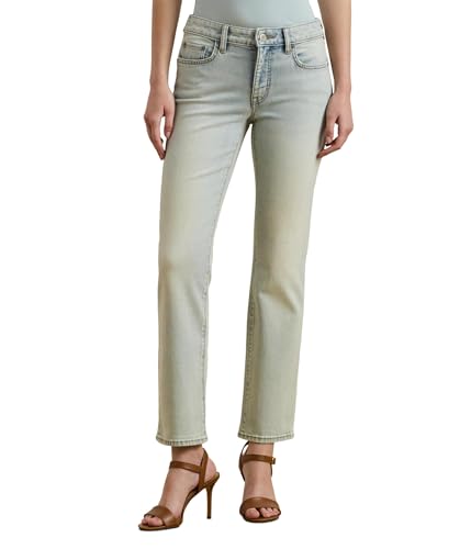 Lauren Ralph Lauren Women's Mid-Rise Straight Ankle Jeans