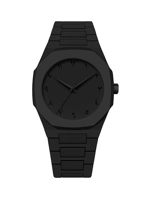 Image of CERO Men's Black Analog Watch | Lightweight Silicone Strap | Arabic Numerals & Minimalist Dial | Casual & Stylish Wrist Watch