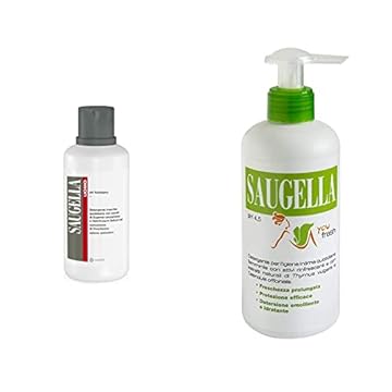 Saugella Uomo Detergente Intimo Quotidiano Maschile a pH Fisiologico per Parti Intime, 500 ml & Youfresh Detergente Intimo Adatto per Donne che Trascorrono Molte Ore Fuori Casa, 200 ml