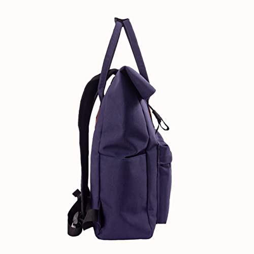 Remobia Hicol Expandable Roll Top Water Resistant Travel Backpack Ecofriendly Rpet Recycled Casual Daypack (Blue) #TOP3