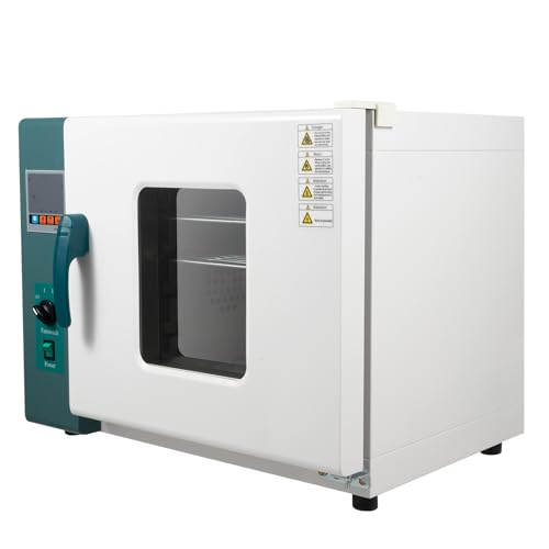 LIAPDG 1000W/110V Horizontal Electric Blast Drying Oven, 45L/12Gal Intelligent Temperature Laboratory Oven Double-Tier Side-Open Industrial Vacuum Curing Oven of Rt+18°F?572°F with Observation Window