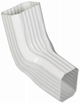 37066 A-B Transition Gutter Elbow, PVC, White, 2 x 3-In. - Quantity 151515