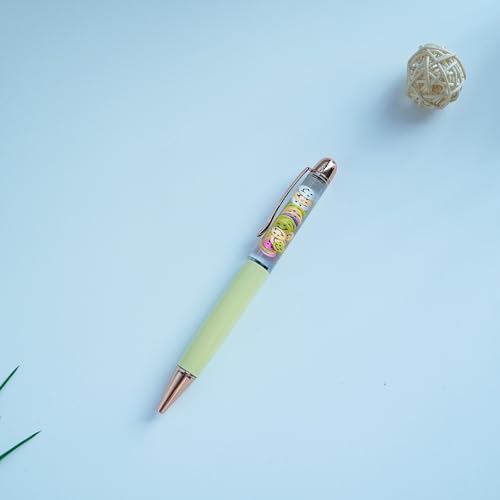 Image of Smile Emott Funny Pens Cute Floater Floating Liquid Writing Journaling Office Pen Unique Gift For Women Men