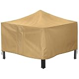 terrazas cubiertas decoracion [DISEÑO CIENTÍFICO & PRÁCTICO]: Las rejillas de ventilación en nuestras fundas reducen la condensación interna y ofrecen ventilación de aire para su pozo de fuego o barbacoas. La hebilla y el dobladillo elástico del cordón ayudan a arreglar los muebles. La manija le permite ajustar y mover fácilmente la funda.