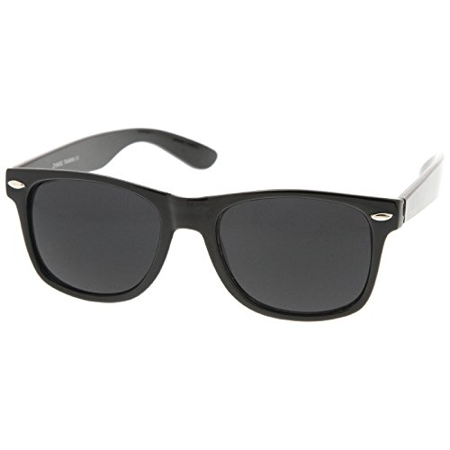 Image of zeroUV - Classic Colored Mirror Lens Square Horn Rimmed Sunglasses for Men Women