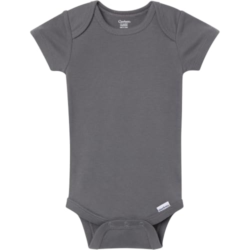 Image of Gerber Baby Boys & Girls 5-Pack Solid Onesies Bodysuits