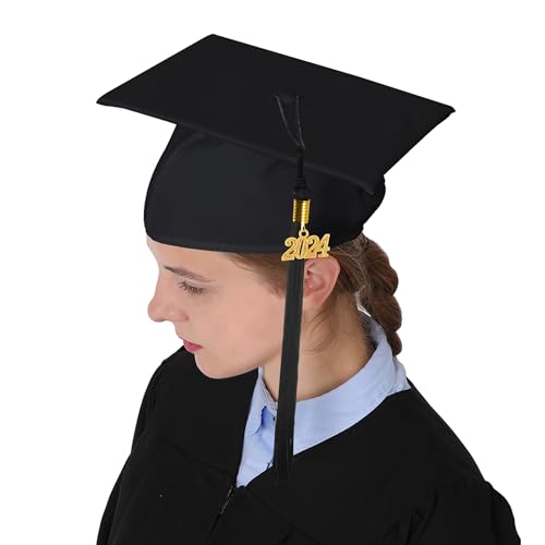 GraduationMall Matte Graduation Gown Cap Tassel Set 2024 for High School and Bachelor - Image 5