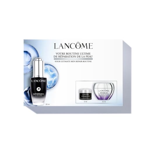 Lancôme Génifique Ultimate Discovery Set Repair Science Skincare Routine Includes Ultimate Serum 20ml Eye Cream 5ml and Rénergie HPN 300 Cream 15ml Gift Set (Worth 88.60)