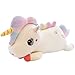 65CM Unicorno Peluche Unicorno Peluche Gigante Interattivo Unicorno di Peluche Regalo per Bambine (Bianco)