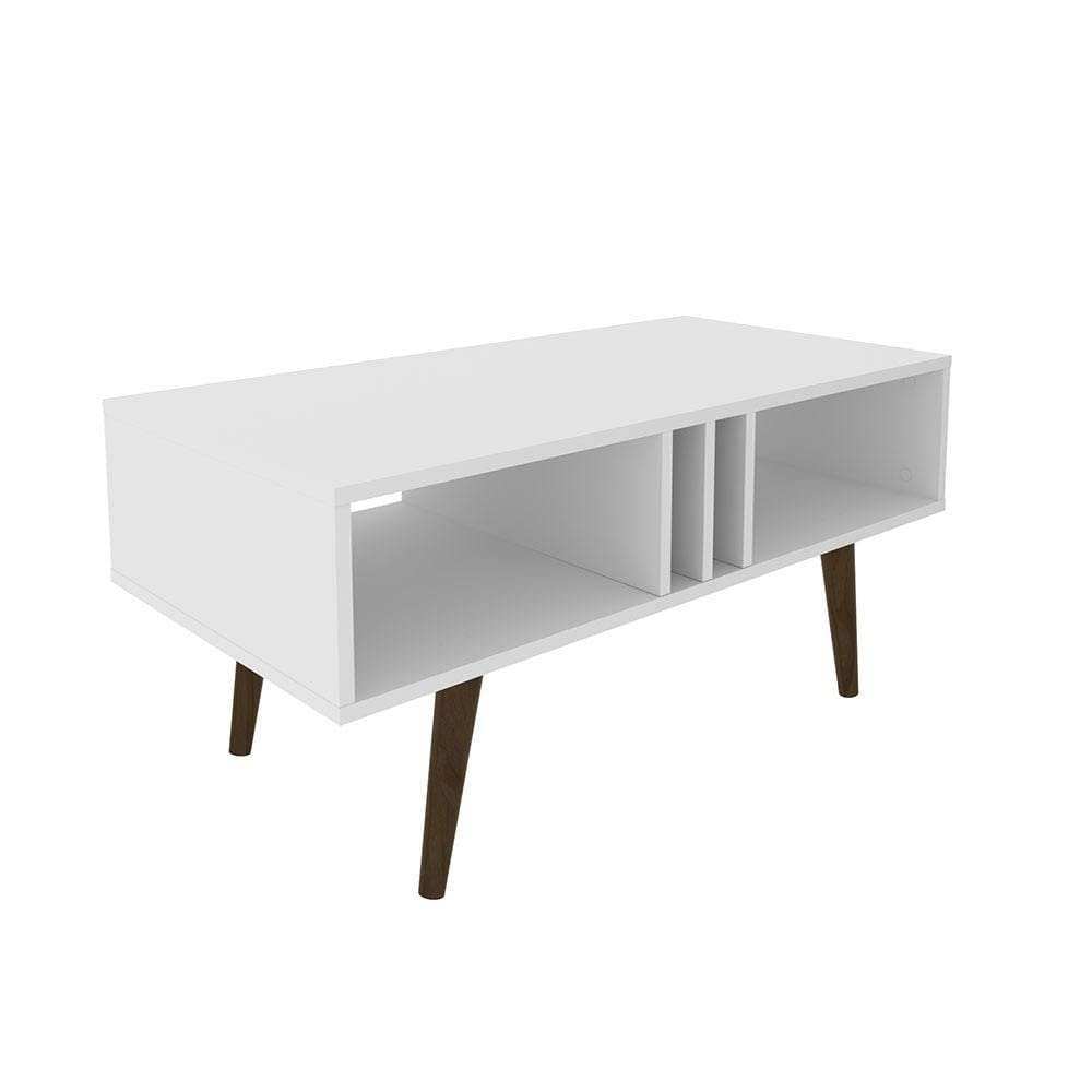 Danube Home Melo Coffee Table | Multi-Functional Living Room Desk | Space Saving Center Table | Modern Design Furniture For Home, Living Room L 90 x W 45 x H 43 cm -White