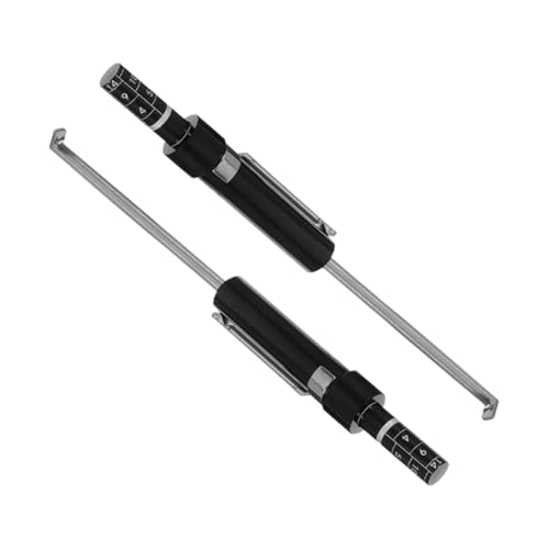 INOOMP Kit de 2 piezas Medidor de Grosor de Pastillas de Freno de Precisión Herramienta Automotriz Fácil de Usar para Mecánicos miniatura 1
