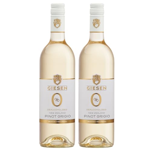Giesen Non-Alcoholic Premium Pinot Grigio - Premium Dealcoholized White Wine Pinot Gris from New Zealand