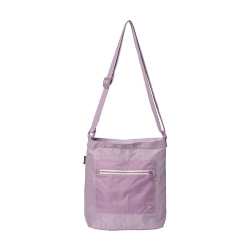 Thread Wallets Mini Utility Tote for Women - Messenger Bag Purse with Adjustable Strap & Zip Pocket for Day Trips (Mauve)