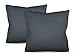 npluseins 2er Pack Kissenbezüge aus Jersey-Baumwolle in unifarbenem Design 1179.1539, ca. 40 x 40 cm, anthrazit