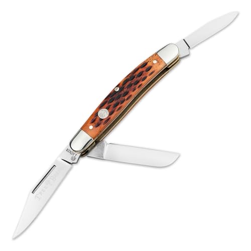 BOKER TREEBRAND – Medium Stockman Jigged Brown – Multi-Blade Folding