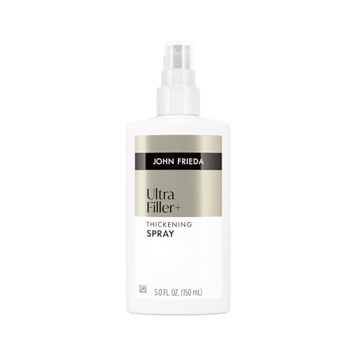 John Frieda ULTRAfiller+ Thickening Spray for Fine & Thin Hair Volumizing Spray with Biotin & Hyaluronic Acid Heat Protection 5 fl oz