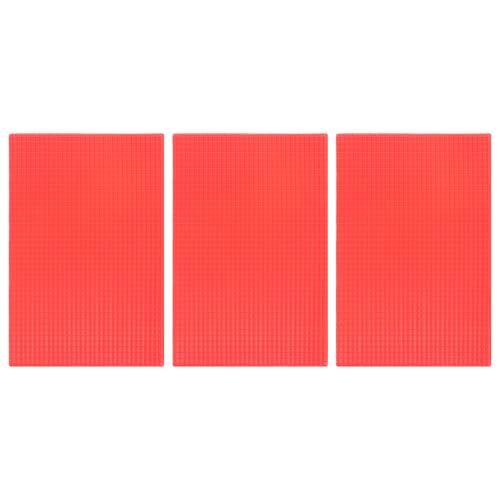 Beatifufu 3 Piezas Tejas Rojas de PVC para Maquetas Modelo de Teja para Tejado Decoración DIY de Jardín y Paisaje Miniatura