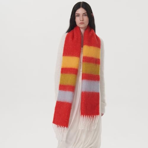 SUNDSGT Womens Winter Scarf Long Blanket Warm Thick Scarfs for Women Cold Weather Shawl Wrap2