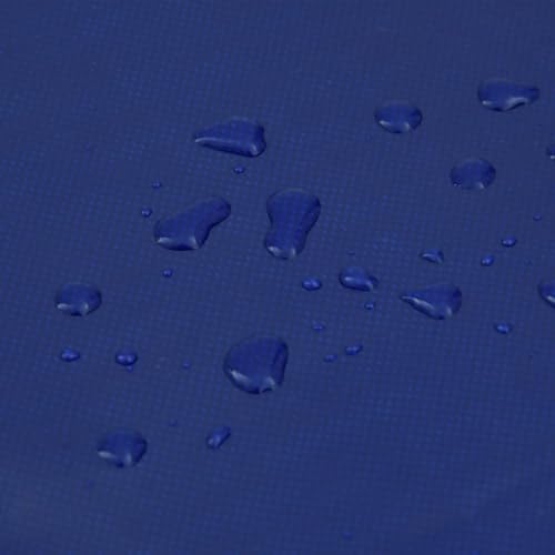 vidaXL Abdeckplane, Plane Abdeckung Reißfest Wasserfest, Schutzplane UV-Beständig Schimmelbeständig, Schutzhülle Zeltplane, Blau 5x6m 650 g/m²