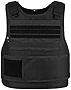 MGFLASHFORCE Tactical Vest for Men, Security Police Fbi Airsoft Vest (Black)