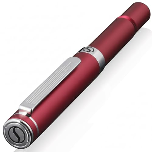 Scriveiner Red Rollerball EDC Luxury Pen, Stunning Pocket Pen with
