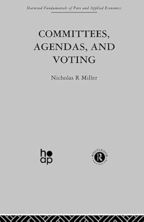 Committees, Agendas and Voting Committees, Agendas and Voting book cover