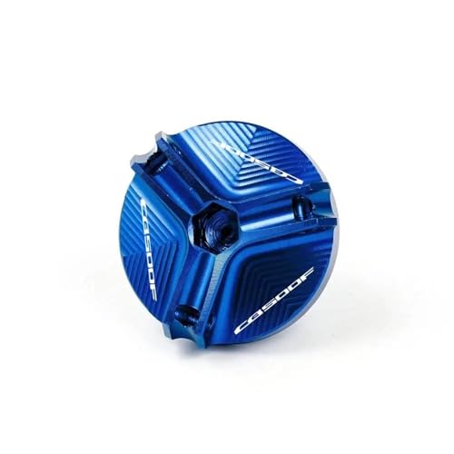 Motorrad-Motoröl-Einfülldeckel Aus CNC-Aluminiumlegierung, Für Honda CB500F CB 500F CB500 F Cb500f(Blue)