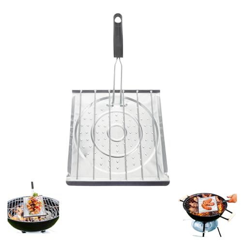 Foldable Baking Tray Tortilla Grill for Versatile Cooking Stainless Steel Toaster Rack Stovetop Bread Grilling Tray For Camping Stove For Toast Tortilla Pan Outdoor Baking Tools Accessories (Silver)