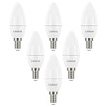 Linkind E14 LED Candle Bulb, 2700K Warm White, 7.2W=60W SES Candle Light Bulbs, 806 Lumens, Small Edison Screw C35/B35 Bulbs, 6-Pack
