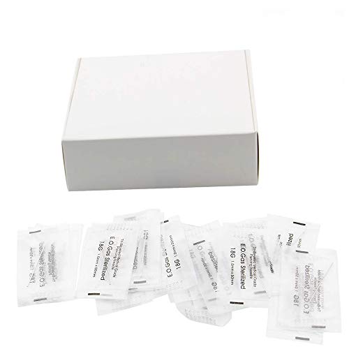 Ear Nose Piercing Needles - Jconly 100Pcs Mix Body Piercing Needles Sizes 12g 14g, 16g, 18g and 20g, Piercing Kits Piercing Supplies â€¦